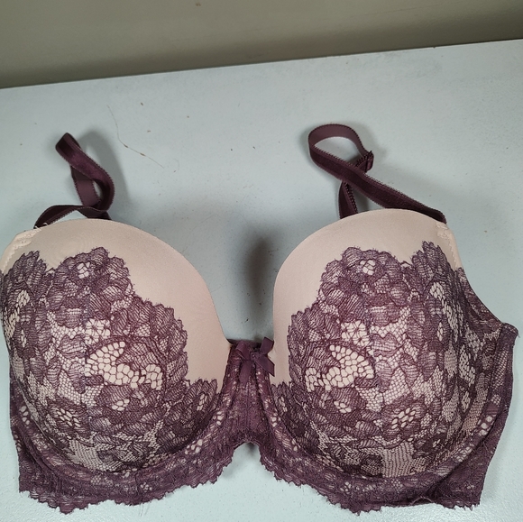 Victoria's Secret Dream Angels Lined Demi Purple Size 32DDD - Picture 2 of 12